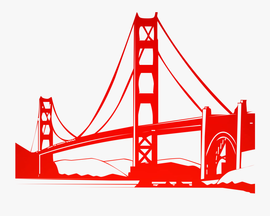 Transparent Bridge Clipart Png - Golden Gate Bridge Icon Png, Transparent Clipart
