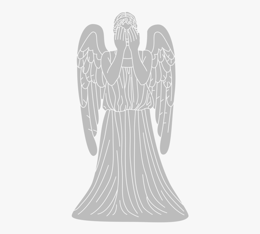 Angel,joint,supernatural Creature - Cartoon Doctor Who Weeping Angel, Transparent Clipart