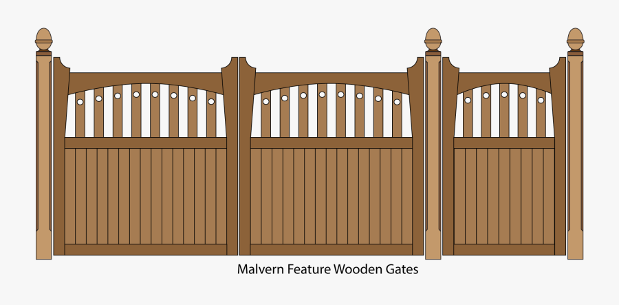 Gates Picket And Timber - Wood Gate Png, Transparent Clipart