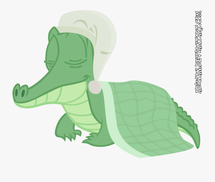 Cartoon Crocodile Sleeping, Transparent Clipart