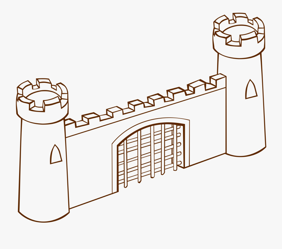 Rpg Map Symbols Gate 2 - Gate Clip Art, Transparent Clipart