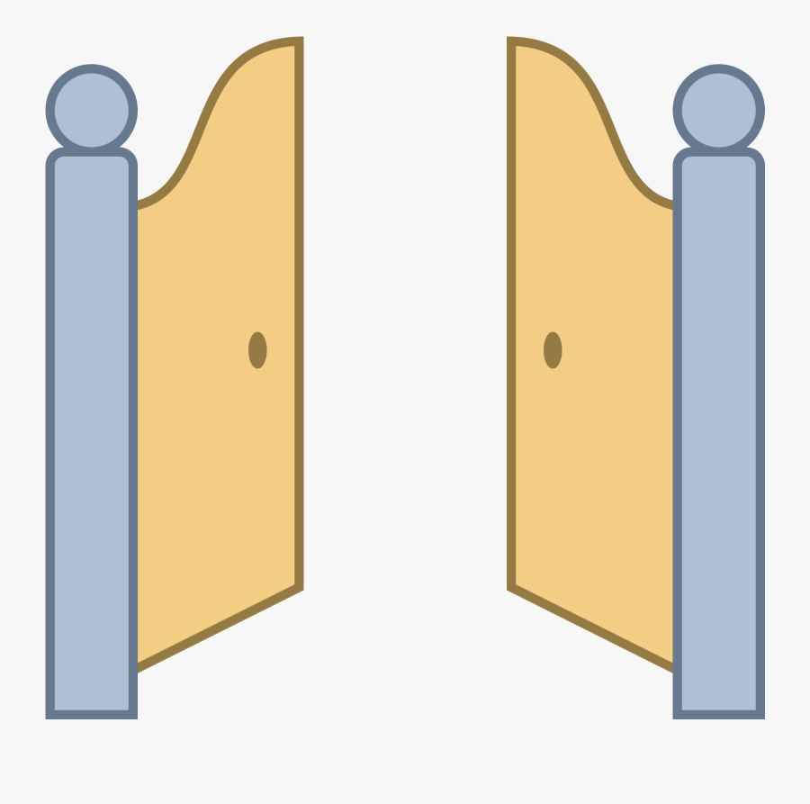 Front Gate Open Icon - Gate Open In Art, Transparent Clipart