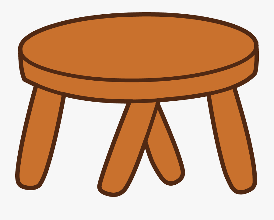 Stool Cliparts - Transparent Background Table Cartoon Png, Transparent Clipart