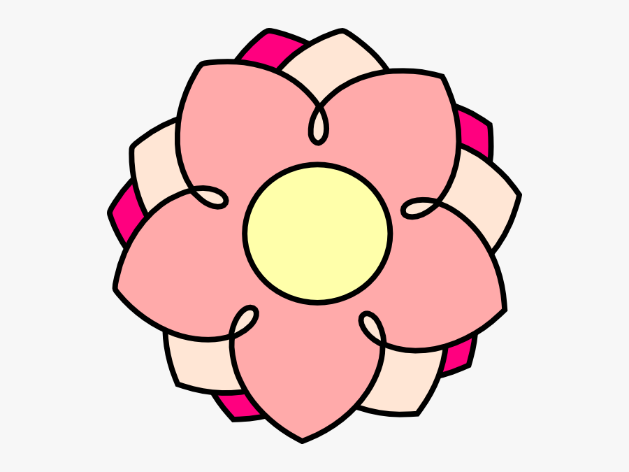 Pink Flower Svg Clip Arts - Flower Clip Art, Transparent Clipart