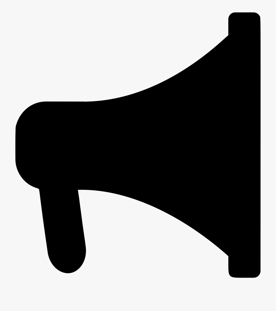 Collection Of Free Megaphone Drawing Freedom Speech - Black Megaphone Cartoon, Transparent Clipart