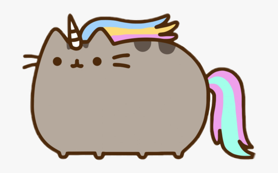 Happy Birthday Pusheen The Cat Wrapped Up Clipart , - Pusheen The Cat Unicorn, Transparent Clipart