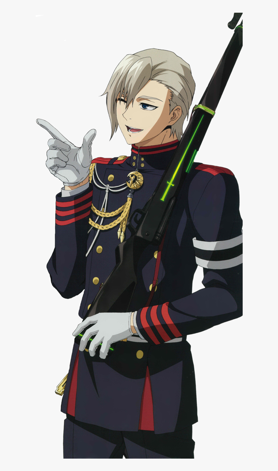 Clip Art Hiiragi Render By Kuroofan - Seraph Of The End Guren X Shinya, Transparent Clipart