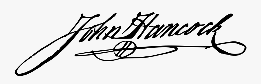 John Hancock Signature Png, Transparent Clipart
