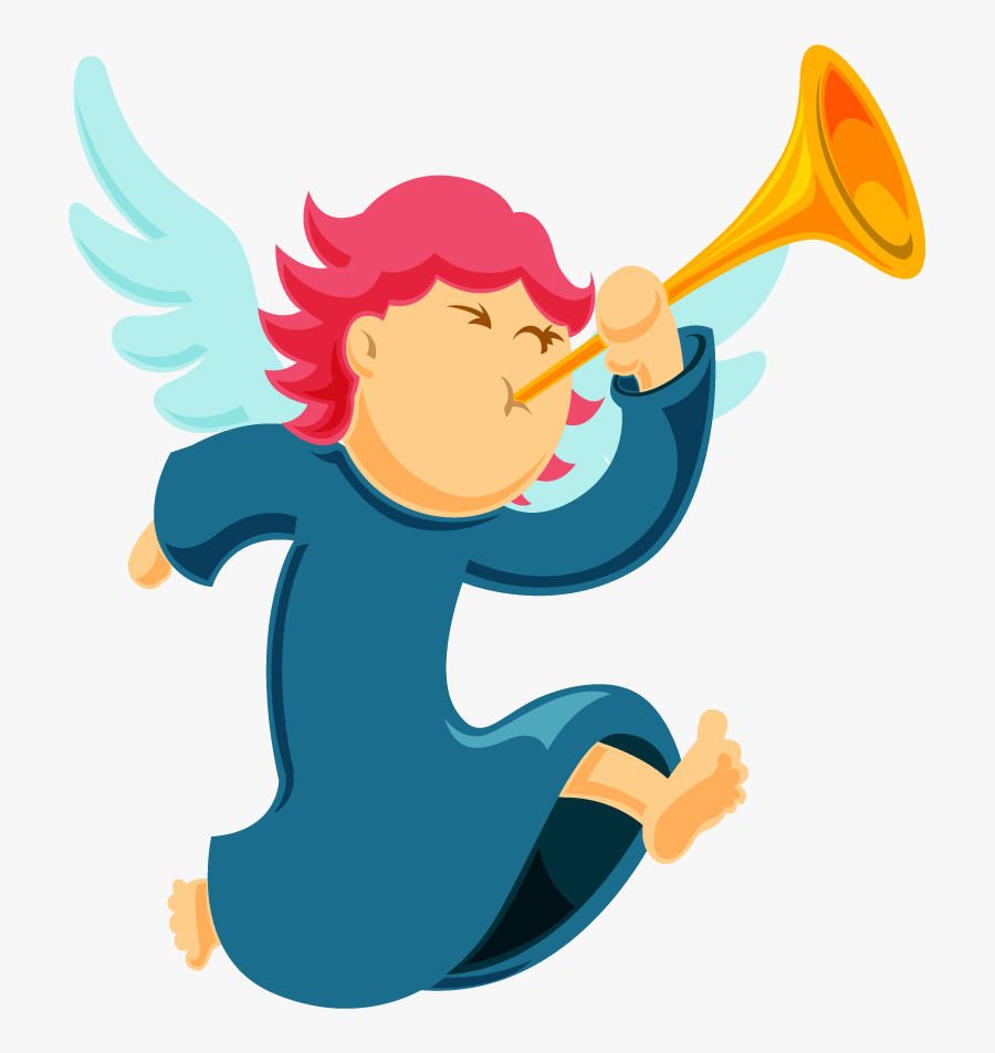 Freeuse Download Clipart Of Christmas Angels - 号角 Clipart, Transparent Clipart