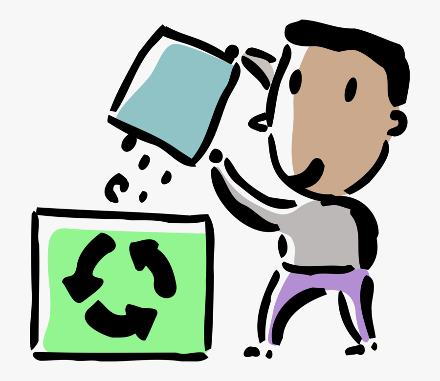 Clipart Student Recycling - Recycling, Transparent Clipart