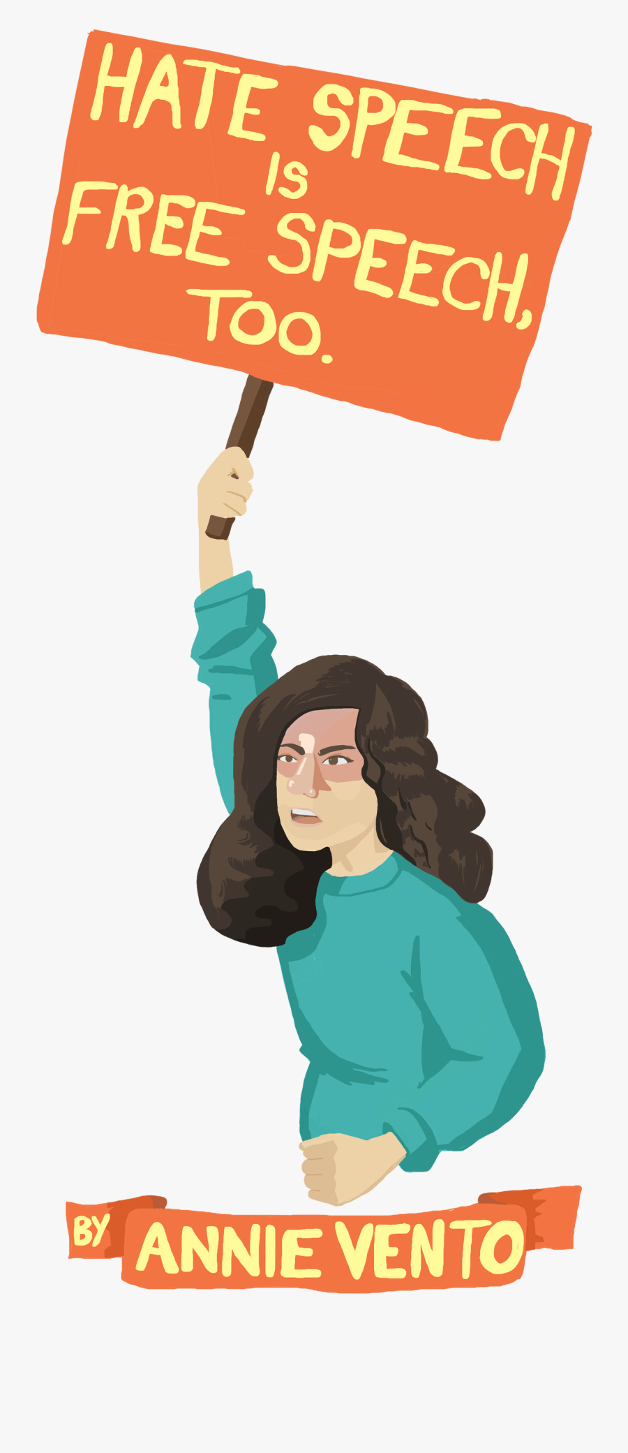 Hate Speech Is Free - Illustration, Transparent Clipart