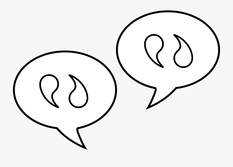 Speech Clipart Black And White, Transparent Clipart