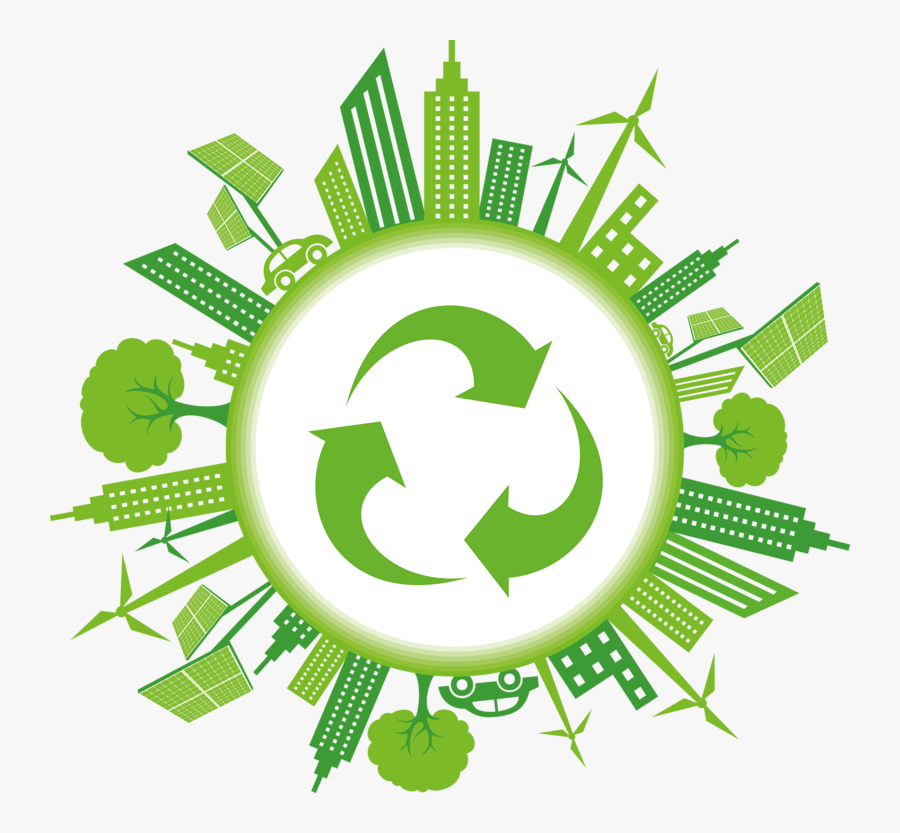 Building Recycling Illustration Flag Circular Loop - Circular Economy Icon Png, Transparent Clipart