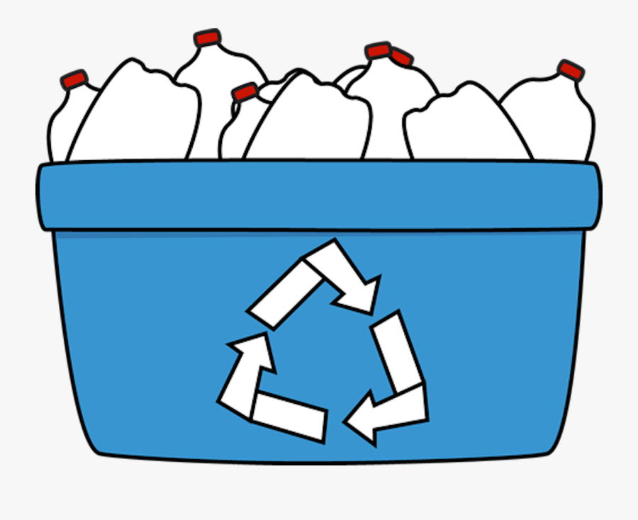 Transparent Reusable Water Bottle Clipart - Recycling Bin Clipart Transparent, Transparent Clipart