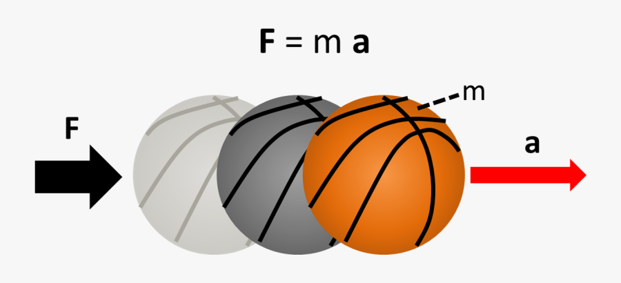 Free Download Physics Clipart Net Force - Force Mass And Acceleration In Basketball, Transparent Clipart