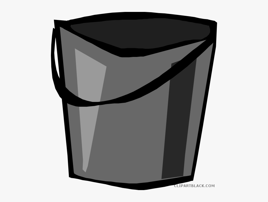 Recycling-bin - Bucket Black Clipart, Transparent Clipart