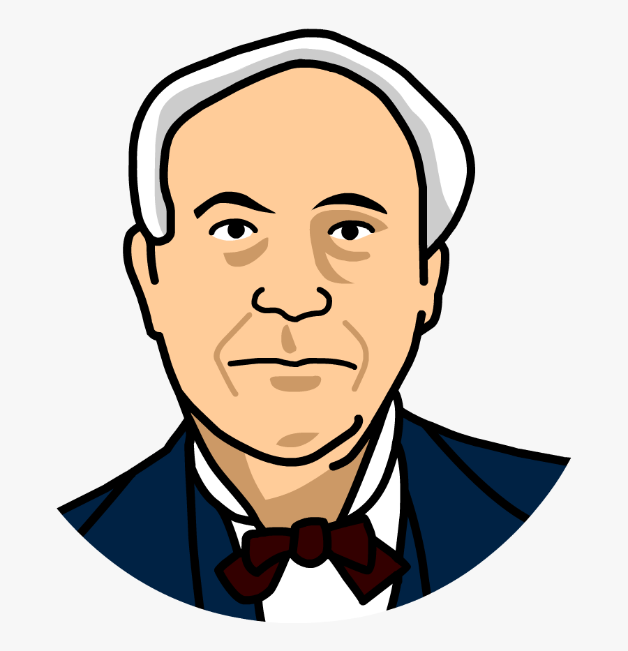 Thomas Edison Clipart Amp Look At Thomas Edison Clip - Cartoon Picture Of Thomas Edison, Transparent Clipart