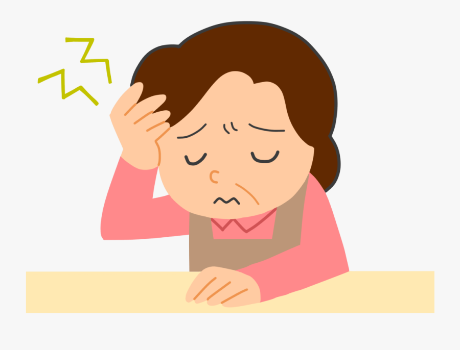 Body Therapy Mumps Menopause Child Headache Clipart - Cartoon Transparent Headache Png, Transparent Clipart