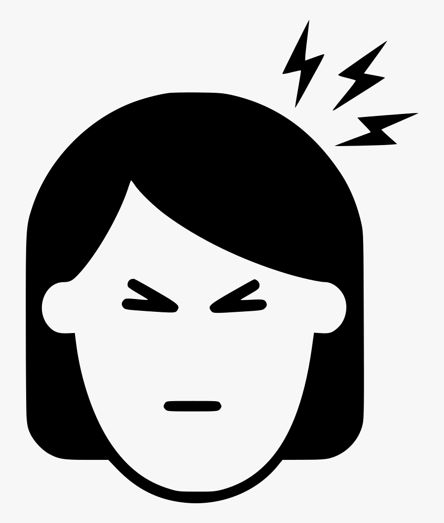 Headache Woman Line Comments - Fever Png, Transparent Clipart
