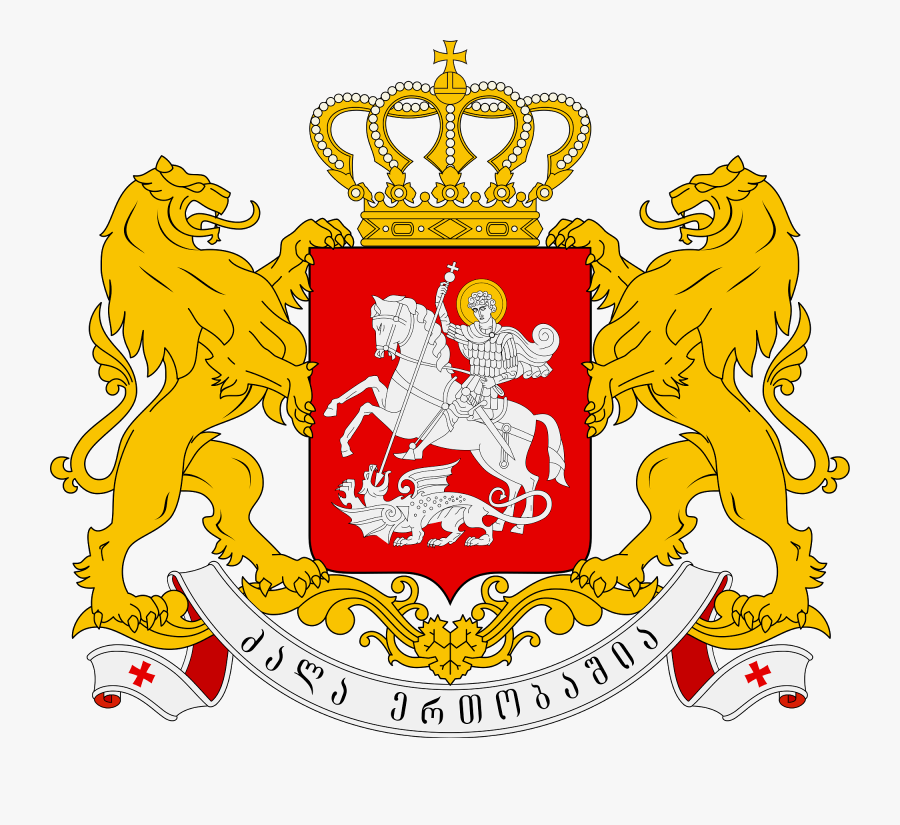 Clip Free Georgian Referendum Wikipedia - Georgia Coat Of Arms, Transparent Clipart