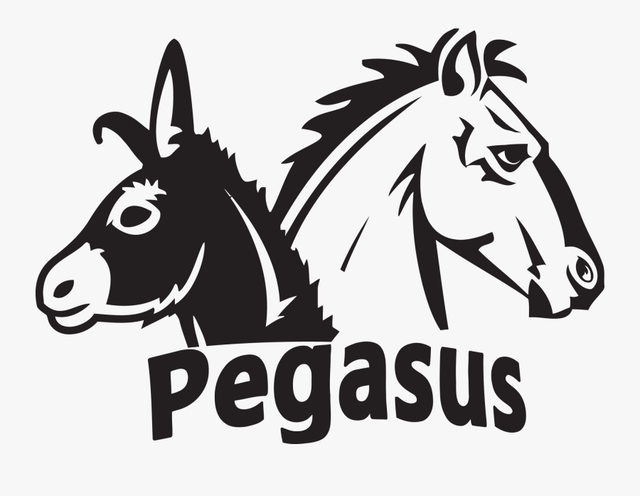 Pegasus Society Rescue Stories - Pegasus Donkey, Transparent Clipart
