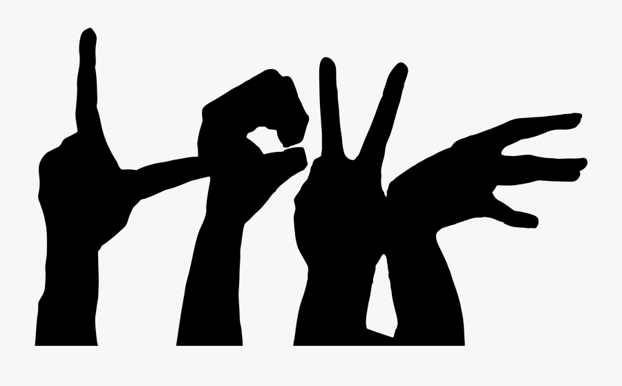 Clip Art High Five Clipart Clip - Sign Language Png Vector, Transparent Clipart