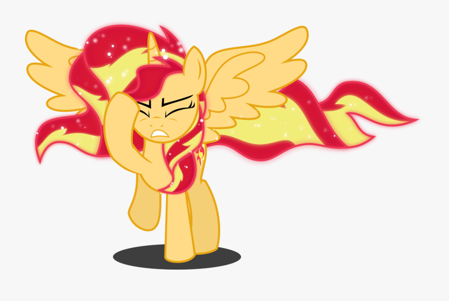 Headache Clipart Daze - Mlp Sunset Shimmer Alicorn Princess, Transparent Clipart