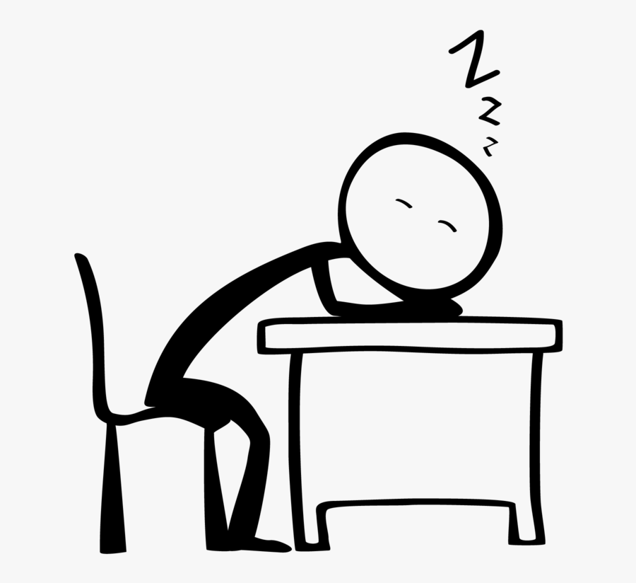 Stick Figure With Headache - Stick Figure Sleeping Drawing, Transparent Clipart