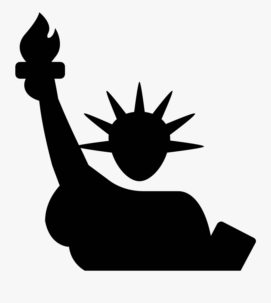 Statue Of Liberty Png - Statue Of Liberty Black Icon, Transparent Clipart