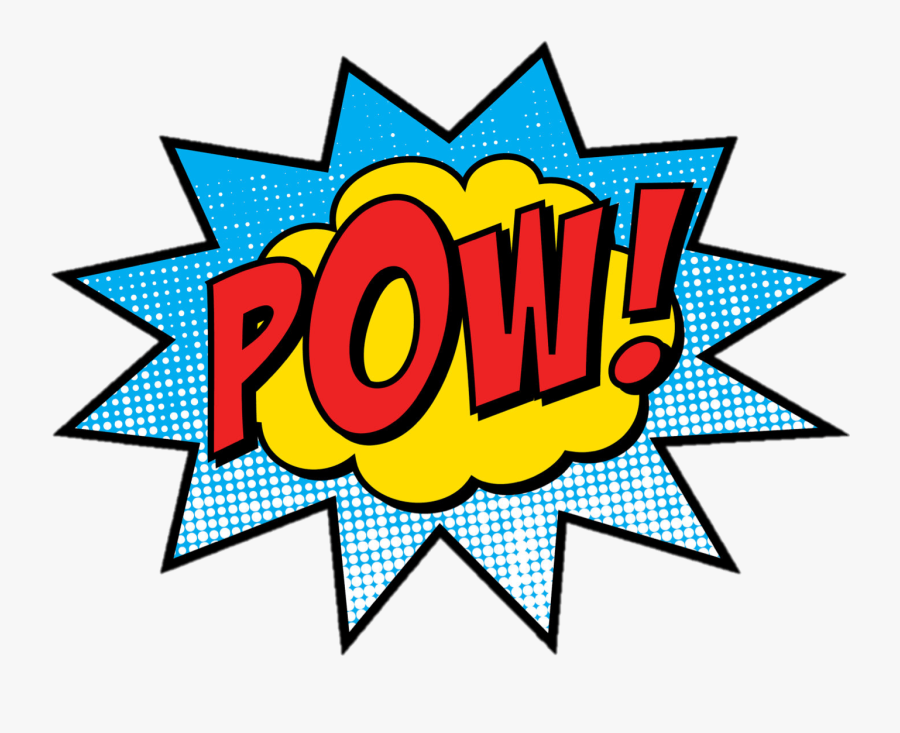 Pow Onomatopoeia, Transparent Clipart