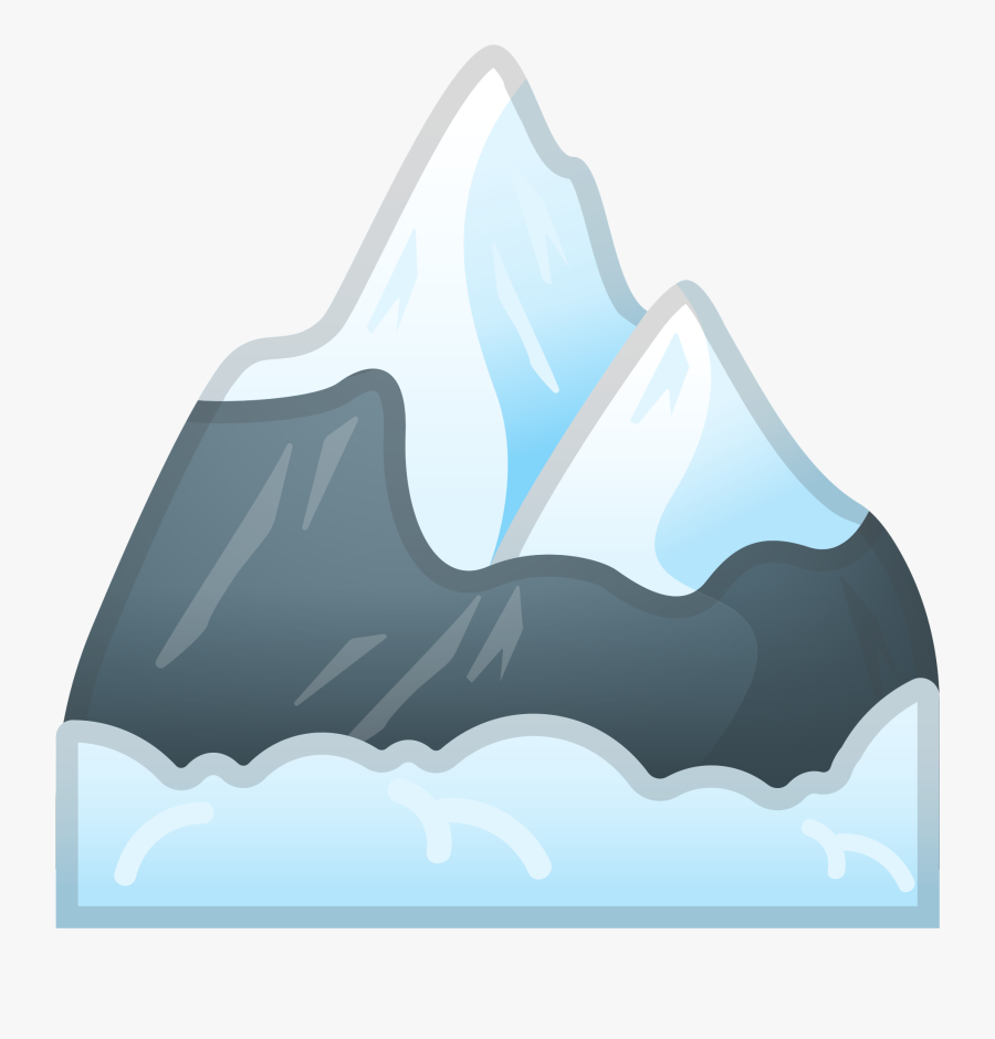 Snow Capped Mountain Icon - Emoji For Travel, Transparent Clipart