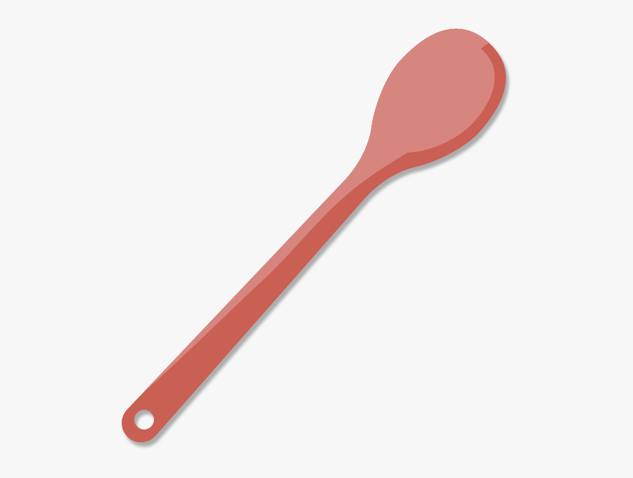 Spoon Clipart Kutsara - Spatula Red, Transparent Clipart