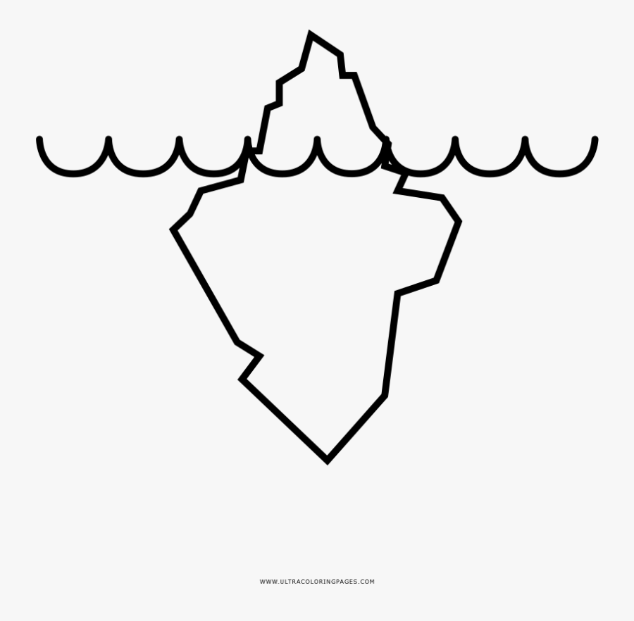 Clip Art Iceberg Desenho - Dibujo Iceberg Para Colorear, Transparent Clipart