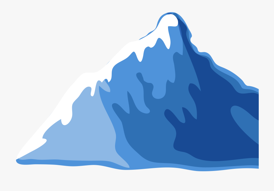 Transparent Tip Of The Iceberg Clipart - Mountain Cartoon Transparent Background, Transparent Clipart