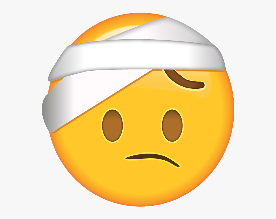 Yellow Head Emoji Clipart - Headache Emoji, Transparent Clipart