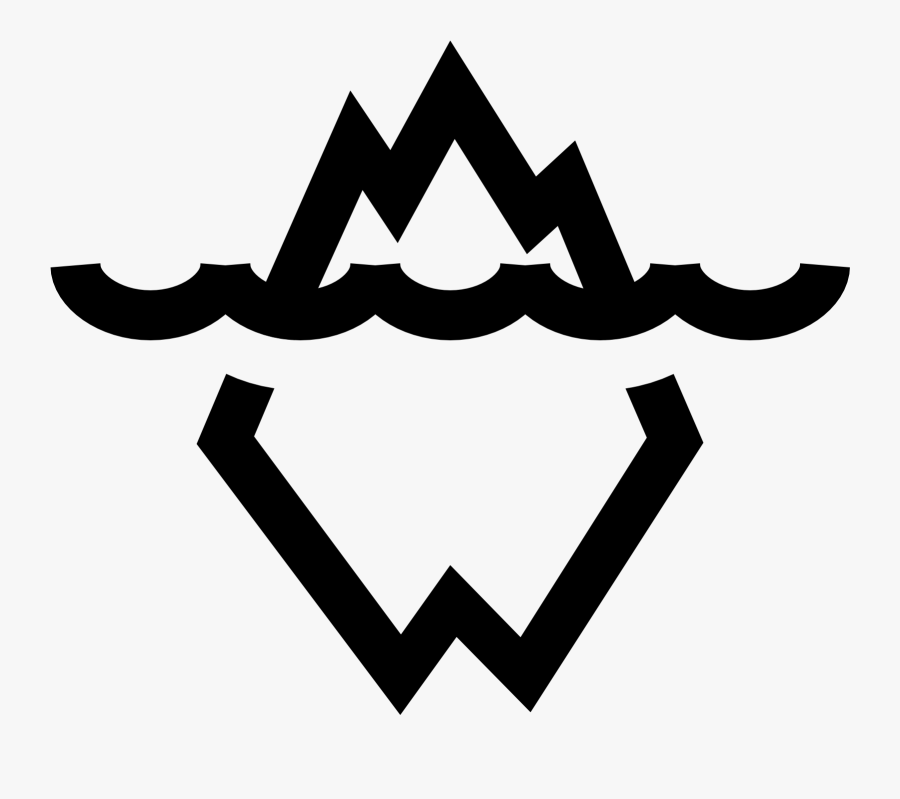 Transparent Iceberg Clipart Black And White - Icon For Iceberg, Transparent Clipart
