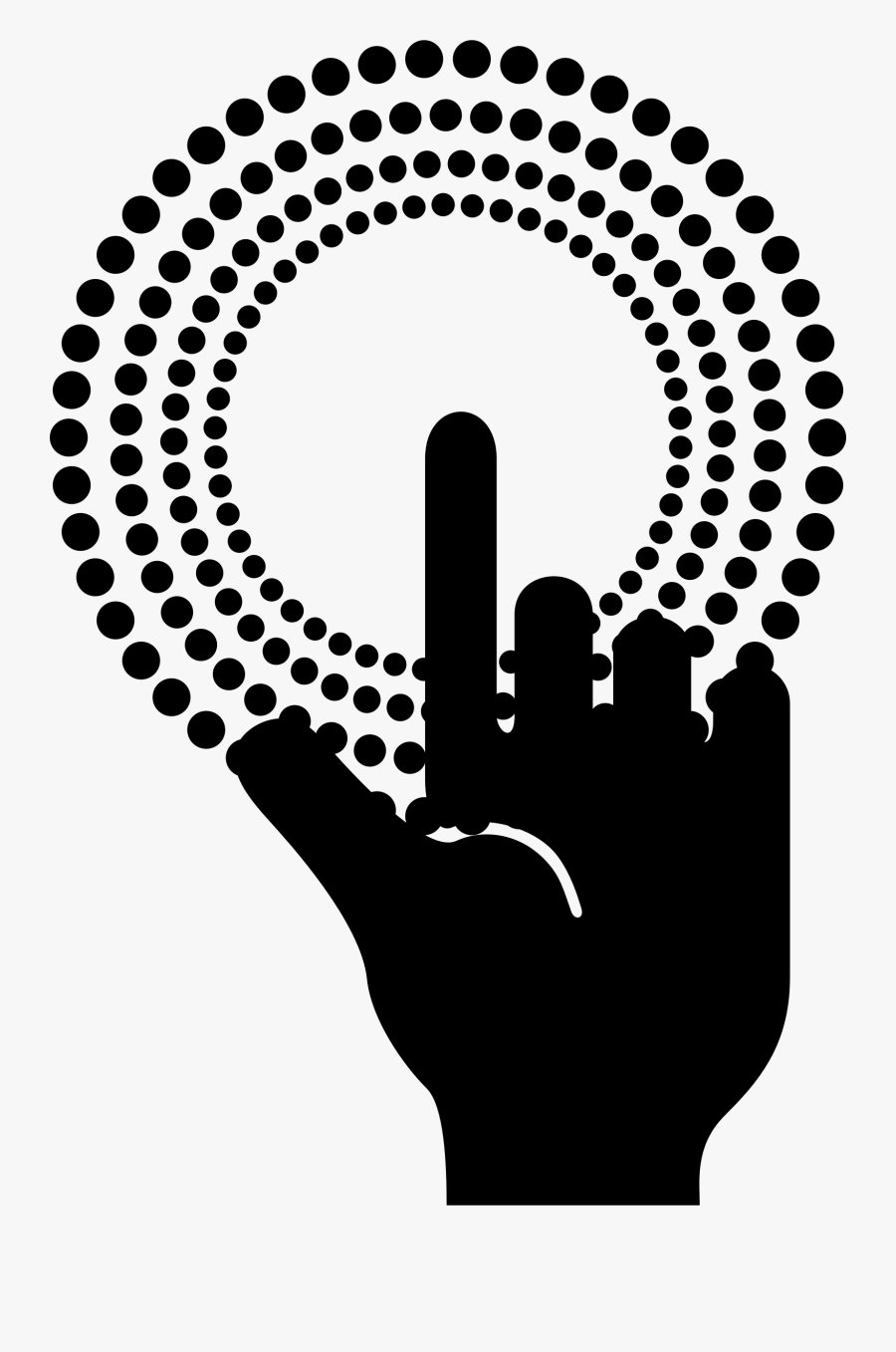 Touch Clipart Big Hand European Payment Council- - Circular Parliament Chamber, Transparent Clipart