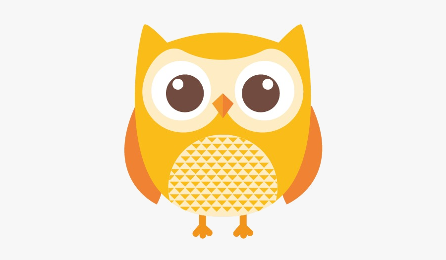 Yellow Owl Clipart Transparent Png - Cute Owl Cartoon, Transparent Clipart