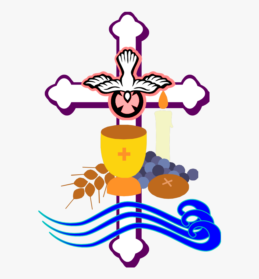 Pray Clipart Piety - Baptism Eucharist And Confirmation, Transparent Clipart