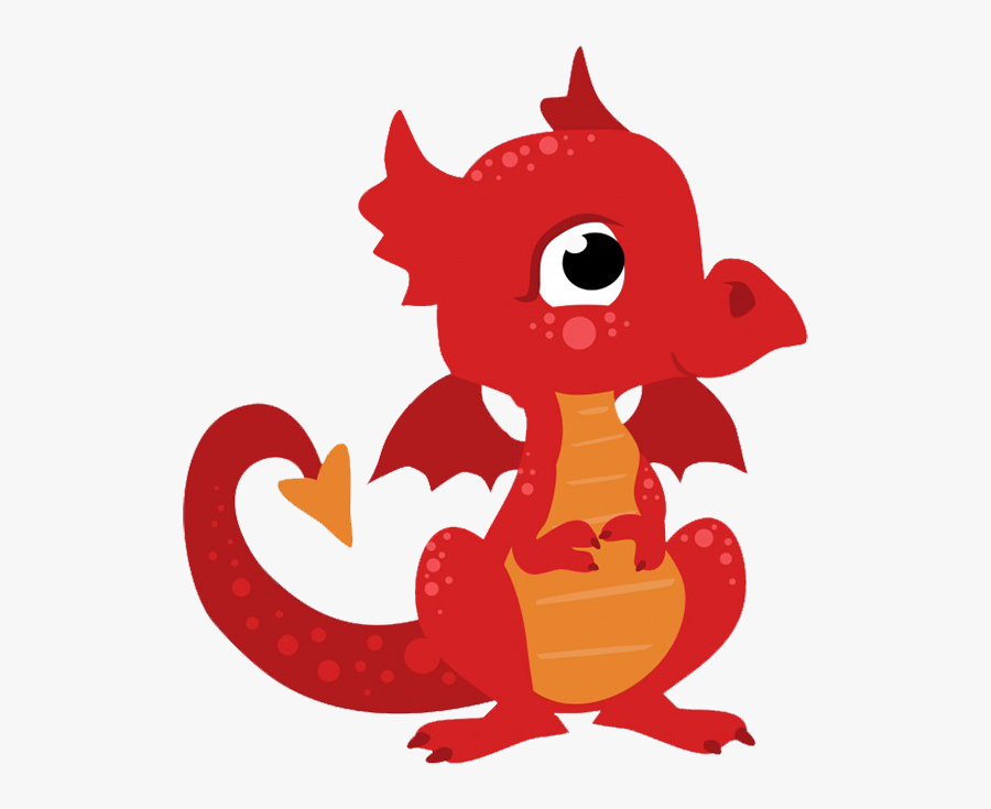 Pin By Custom Memory Books On Julie Dragon - Cute Red Dragon Png, Transparent Clipart