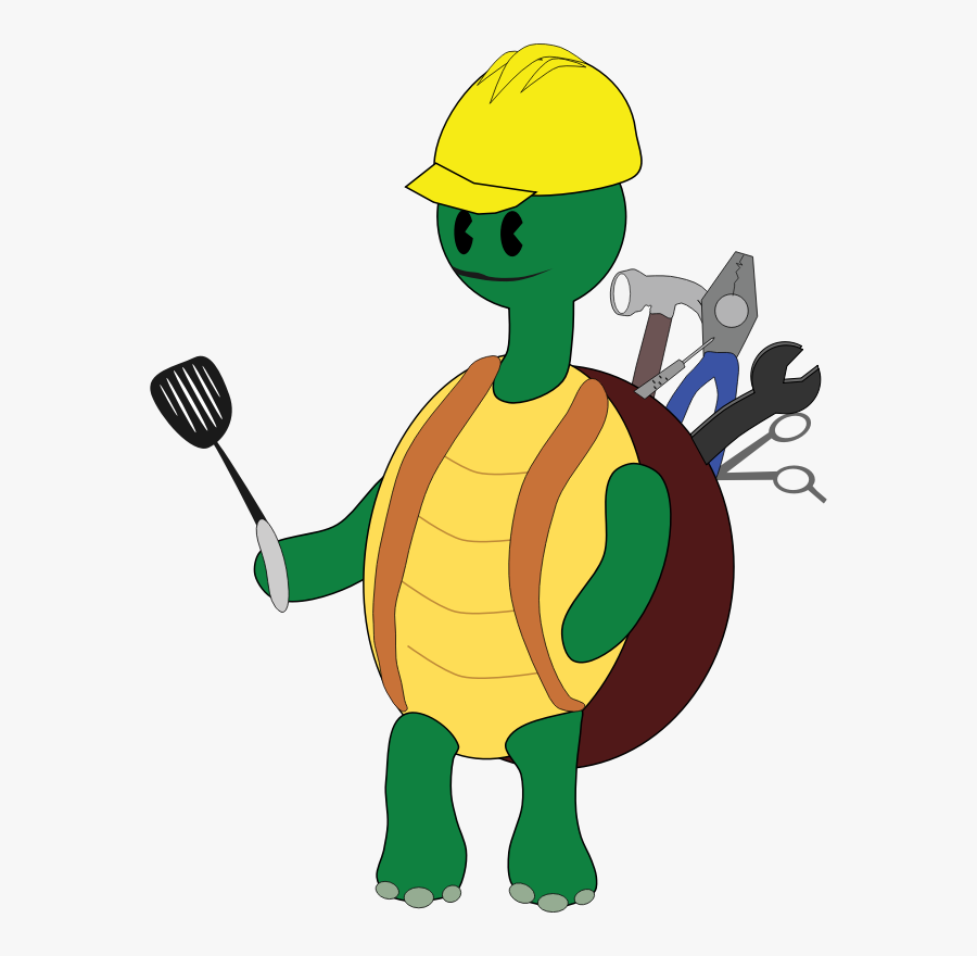 Turtle Master - Cartoon, Transparent Clipart