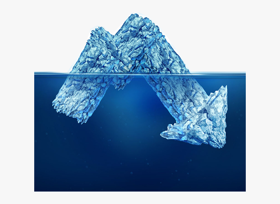 Iceberg Drawing Glacier - Hidden Risk, Transparent Clipart