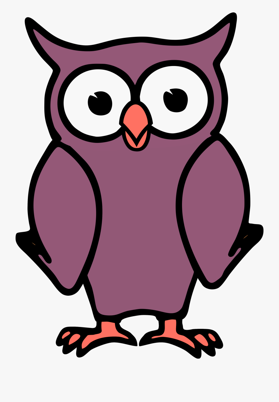 Cartoon Owl Clipart Design - Transparent Background Owl Png, Transparent Clipart
