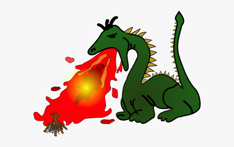 How To Make S - Dragon Blowing Fire Cartoon, Transparent Clipart