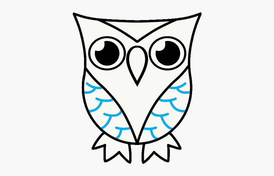 How To Draw A Cartoon Owl In A Few Easy Steps - Owl Drawing Easy Cute, Transparent Clipart