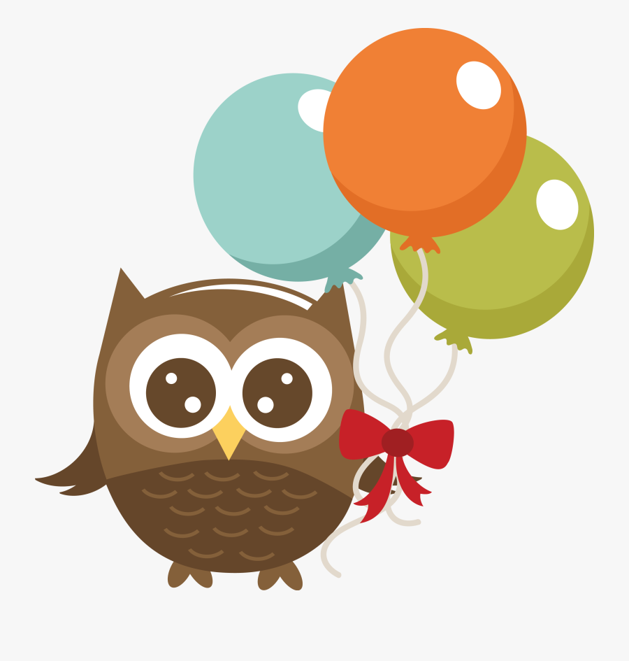 July Clipart Owl - Birthday Owl Clipart Png, Transparent Clipart