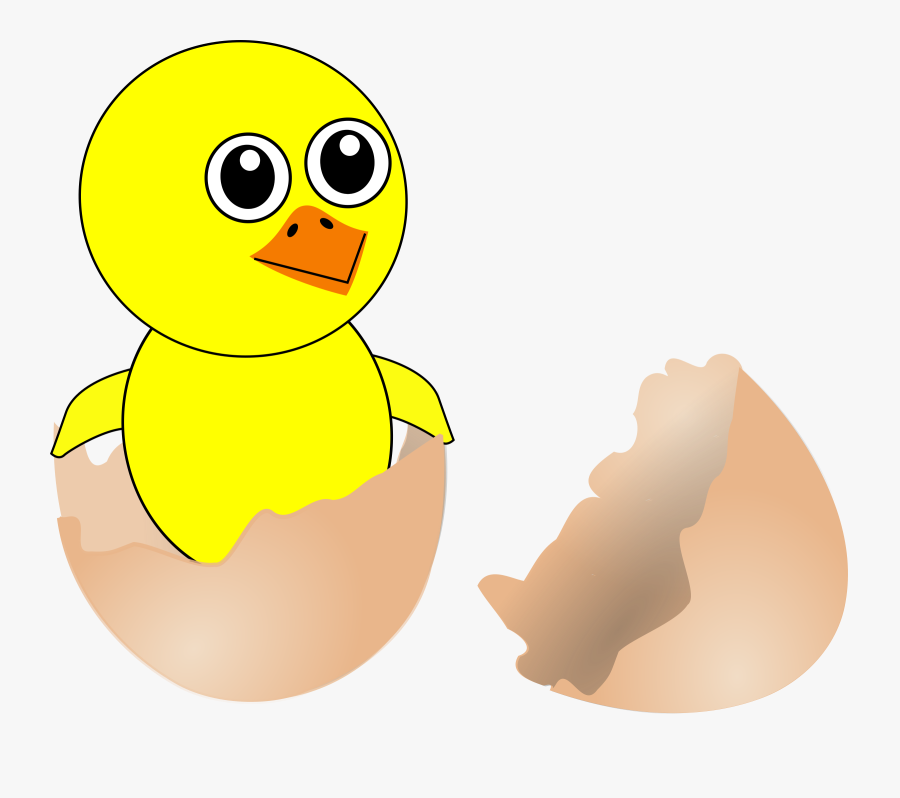Clipart - Egg Chick Cartoon, Transparent Clipart