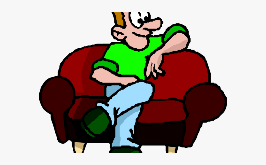 Relax On Cliparts - Sit On Couch Clipart, Transparent Clipart