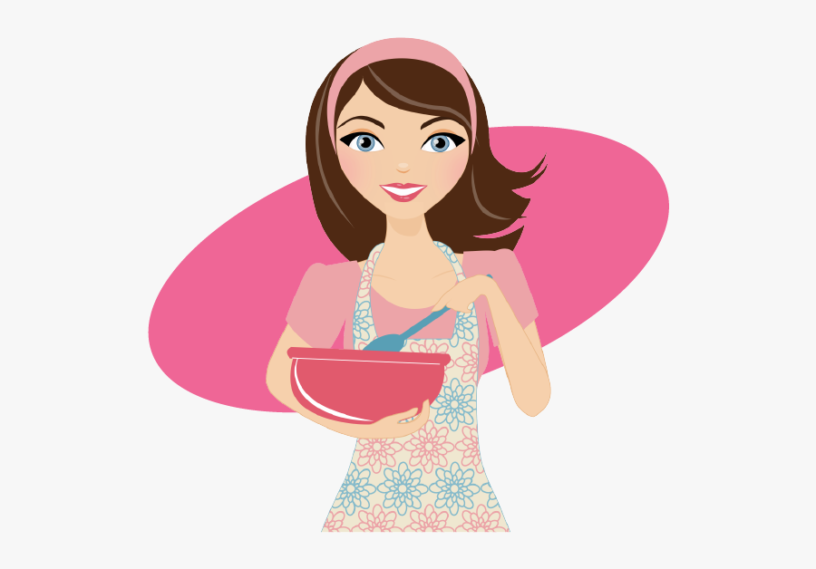 Beautiful Woman Eating An Apple Clipart - Woman Clipart Cake Baking, Transparent Clipart