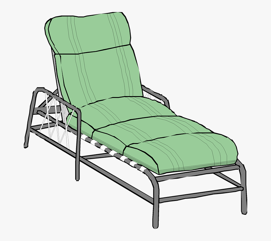 Couch, Lounger, Pool, Relax, Isolated, Clip Art - Liege Clipart, Transparent Clipart
